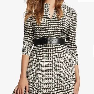Elegant Black and White Reiss Dress